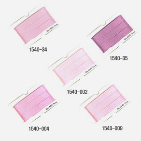 [청라핸즈] 모쿠바 리본자수실1540-7mm(002~35)부자재, 1540-004, 1개