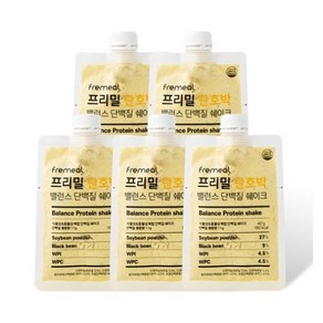 프리밀 단호박 밸런스 단백질 쉐이크 200g(40g X 5개입) 아미노산 BCAA 포함 동물성+식물성 단백질, 40g, 15개