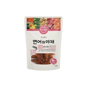 후코홀릭 수제간식 강아지껌 개껌 120g, 연어야채, 1개