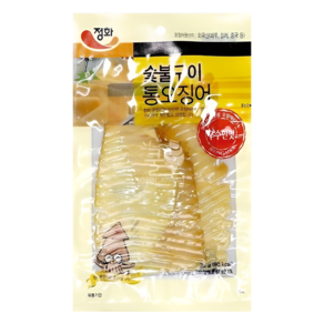 정화식품 숯불구이 통오징어 구수한맛, 5개, 35g