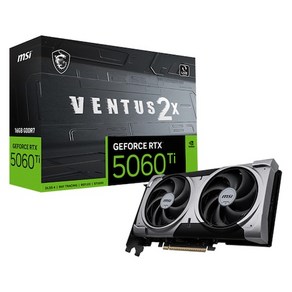 MSI 지포스 RTX 5060 Ti 벤투스 2X OC 플러스 D7 16GB, 1개
