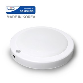 두영조명 국산 LED 스노우 센서등 15W, 1개, 주광색