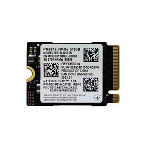 삼성 -PM991a 1TB SSD M.2 2230 내장 ssd PCIe 3.0x4 NVME 마이크로소프트 서피스 프로 7 스팀 데크, [02] 512GB, 1개