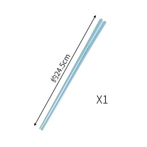 아이디어 도자기 젓가락 1인 1수저 가정용 곰팡이 없는 선물 젓가락 세트 가벼운 식기, 24.5cm, 블루젓가락-1켤레, 1개