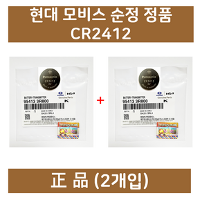 파나소닉 리튬 코인 건전지 CR2412, 2개입, 1개