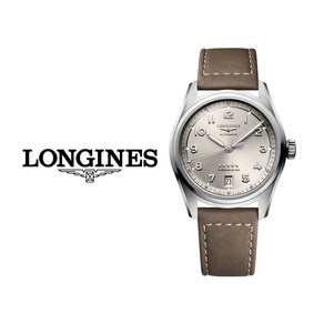 론진 LONGINES 스피릿 오토매틱 샴페인 컬러 남성 여성 파일럿 가죽 손목시계 L3.410.4.63.2