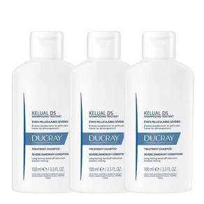 듀크레이 케루알 DS 트리트먼트 비듬 샴푸 100ml x3팩 KELUAL DS, 3개