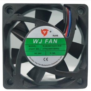 60mm 쿨링팬(냉각팬) / WJFAN / DC FAN / 모델명 WJB2601524H-R40 / 60X60X15T / 24V / RD센서, 1개