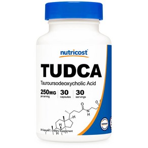 뉴트리코스트 TUDCA 타우로우르소데옥시콜 애시드 250mg 캡슐