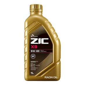 ZIC X9 5W40 1리터 합성엔진오일, 1개, 1L