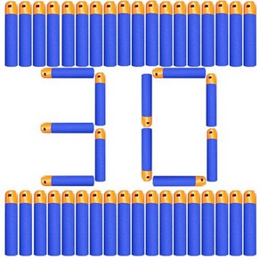 어린이 슈팅 게임 리필 다트 총알 팩 너프 N-스트라이크 메가 블래스터 마스토돈 트윈쇼크 장난감 총과 호환 9.5cm x 1.9cm, 2) Blue, 1개