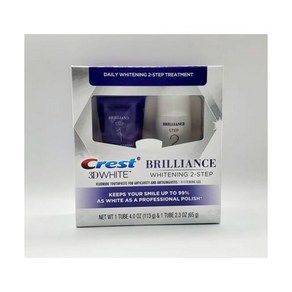 크레스트 치아미백 3D Cest White Billiance Daily 2 Step Whitening Kit 217777, 크레스트 치아미백 3D Cest White Bill, 1개