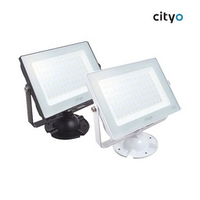 CITYO LED 투광기 노출형 투광등 50W 화이트 블랙, 블랙 바디+주광색, 1개