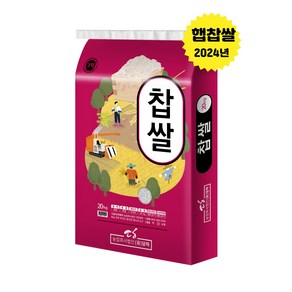 [당하]2024년산 찰지고 맛있는 국산 햅찹쌀 20kg