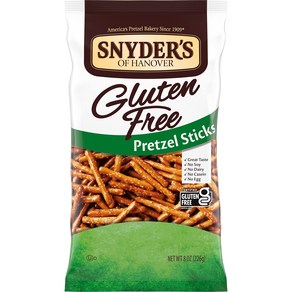 Snyde's of Hanove Petzels Gluten Fee Petzel Sticks Snyde's of Hanove 프레첼 프리 프레첼 스틱 8온스, 226g, 1개