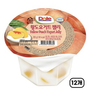 [동원] Dole컵젤리(황도요거트)200g x 12개, 200g