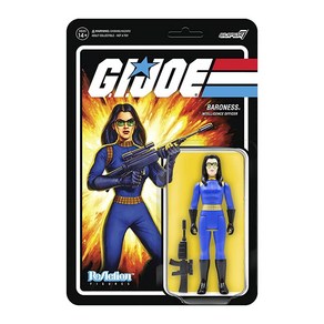 Supe7 G.I. Joe Cimson Guad - 9.5cm(3.75인치) G.I. Joe 액션 피규어 액세서리 포함 클래식 만화 수집품 및 레트로 장난감, 레트로 스타일