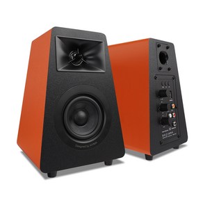 AIYIMA S30 액티브 책장 스피커 블루투스 5.3 나무 100W 스튜디오 모니터 스피커 하이파이 홈 시어터 서브우퍼, 오렌지