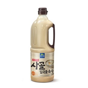 면사랑 사골밑국물육수 1.8L (업소용 사골육수 / 대용량 육수), 1개