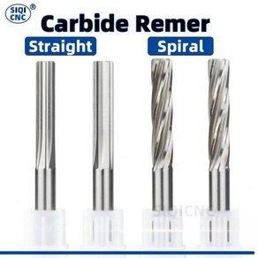 리머 핸드 CNC 머시닝 센터용 카바이드 직선 홈 절삭 공구 홀 소재 1mm-20mm, 1개