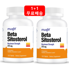 베타시토스테롤 375mg 120캡슐*2병 알약 캡슐 미국직구, 2개, 120캡슐, 120정