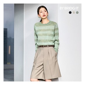 [바이브리짓] (25SS) 프렌치린넨 블렌디드 글리터 니트 3종