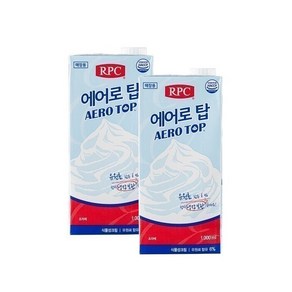 에어로탑 휘핑크림 1000ml, 2개, 1L