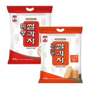 [미왕] 미왕(250g) 고소한(240g) 갓구운맛 달콤한맛 고소한맛 미왕쌀과자, 245g, 2개