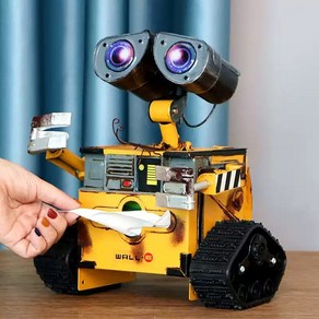 월E 휴지케이스 저금통 인테리어 소품 WALL-E 굴러가는 차키보관 피규어, 저금통 (바퀴이동x), 1개