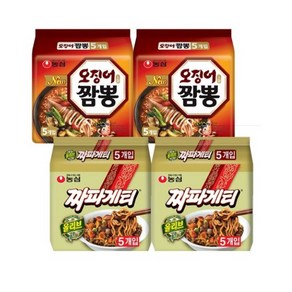 농심 오징어짬뽕 124g*10개 + 짜파게티 140g*10개, 20개