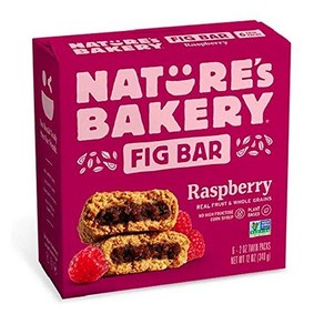 Nature's Bakery Raspberry Fig Bars 2 Oz 6 Ct Nature's Bakery 라즈베리 무화과 바 2온스 6Ct