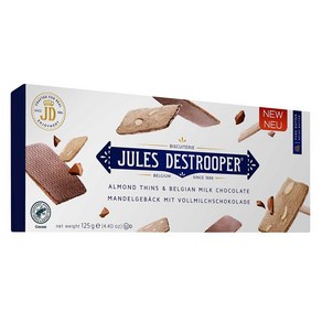 Jules Destoope 쥴스 데스트루퍼 아몬드 리브 홀 밀크 125g 4개