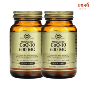 솔가 메가소브 코큐텐 CoQ10 유비퀴논 400 600mg 소프트젤 30 60정, 1개, 30정