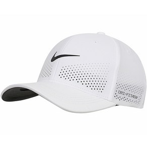 나이키 모자 DRI-FIT ADV RISE Stuctue SWOOSH FLEX CAP 모자 화이트-블랙 로고, 상세설명참조, S/M, 1개