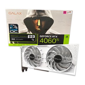 갤럭시 GALAX 지포스 RTX 40 시리즈 그래픽카드, 4060 Ti WHITE OC D6 8GB [V2]