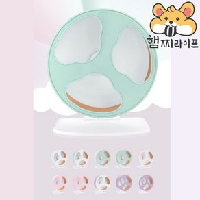 [국내배송] 햄스터 무소음 쳇바퀴 나이트엔젤 플라스틱 드워프 골든 짭디펫 niteangel 햄찌라이프 햄스터키우기, 올핑크, 1개