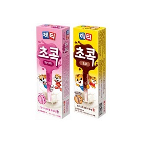 제티 초콕 3.6gx10개입 2종 1세트 (초코렛맛 딸기맛), 36g