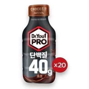 오리온 닥터유프로 단백질드링크 40g 초코, 20개, 350ml