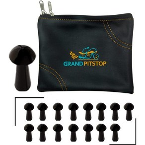 15 Plugs GRAND PITSTOP Replacement Mushoom Plugs 플러그 15개 튜브리스 타이어 펑크 수리 키트용 GRAND PITSTOP 교체 버섯 플, 1개, 기타