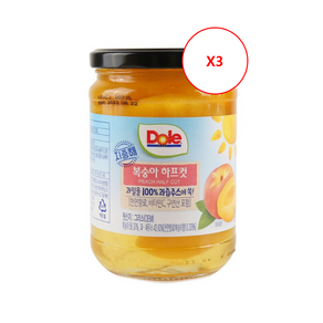 그리스 지중해 Dole 복숭아 하프컷 550g, 3개