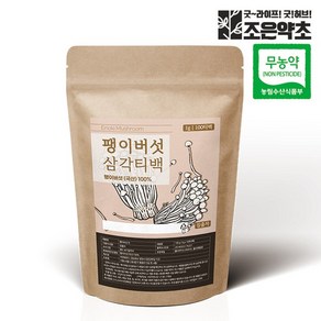 무농약 볶은 팽이버섯차 삼각티백 1g x 100티백 (대용량), 1개, 100개입