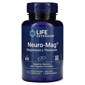 라이프익스텐션 Neuo-Mag 마그네슘 L-트레온산 144mg 90캡슐, 1개, 90정