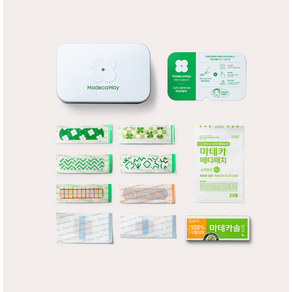 동국제약 야외활동 연고 상처소독 마데카웨이 케어키트(연고+밴드 올인원 키트), 중형(연고1. 밴드104), 1개