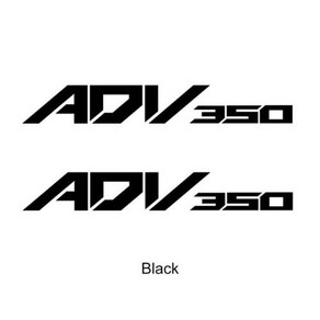 ADV350 용품 범용 바이크 오토바이 글로우 스티커 방수 바디 데칼 ADV 350 혼다 액세서리 2024, 3) Black, 1개