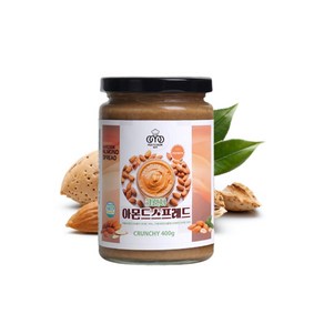 100% 아몬드버터 아몬드스프레드 크런치(400g), 1개, 400g