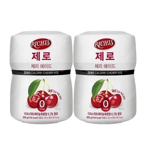 리치스 제로 체리 에이드 분말, 600g, 2개