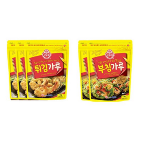 오뚜기 튀김가루 1kg 3개 + 부침가루 1kg 2개, 1개