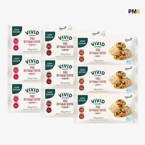 비비드키친 닭가슴살 브리또 저당 3종 (바베큐3+숯불매콤3+양념치킨3), 125g, 9개