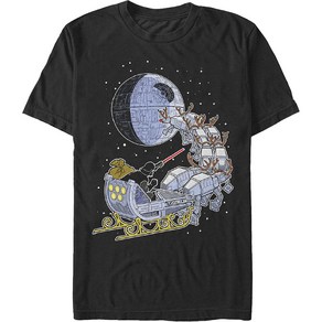 ROCKPANDA Darth Vader Christmas Sleigh Star Wars 반팔티