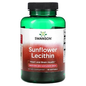 스완슨 해바라기 레시틴 포스파티딜세린 함유 90정 고약사 Lecithin phosphatidylcholine, 1개